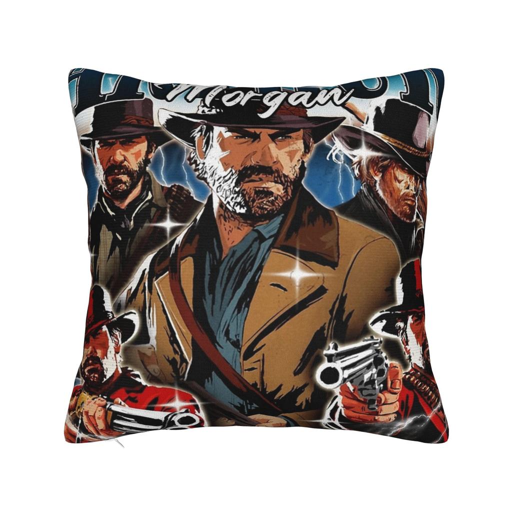 Arthur Morgan Pillowcase Soft Fabric Cushion Cover Decor  Throw Pillow Case Cover Chair Zippered 40*40cm
