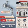 Anti-Clogging & Odor-Resistant Kitchen Sink Drain Pipe for Vegetable Washing Basin (Single/Double Bowl)
