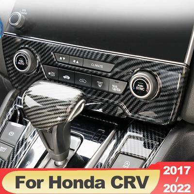 ABS Car Interior Center Console Air Condition AC Switch Button Panel Cover Trim For Honda Crv CR-V 2017 2018    2022