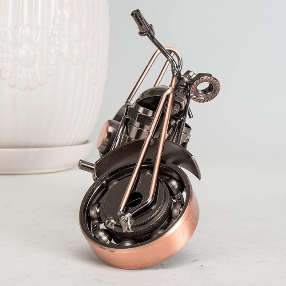 Handmade Wrought Iron Motorcycle Model For Decoration Retro Iron Vintage Home Strong Sturdy