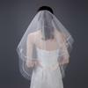Wedding Tulle White Beige Black Red Bridal Veils Elegant Women Accessories Long Women Veil for Marriage Registration