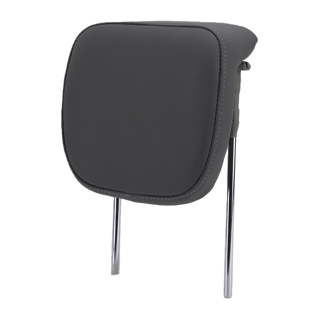 Car Seat Headrest Neck Support Memory Foam Adjustable Height PU Leather Black Replacement