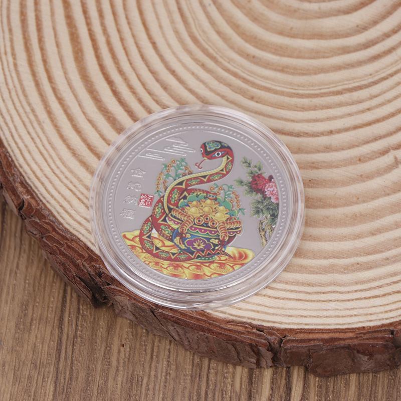 2025 Yılan Yılı Anma Paraları Çin Zodyağı Madalyaları 3D Paralar Koleksiyonluk Sanat Koleksiyonu Hediyesi Yeni Yıl Paraları