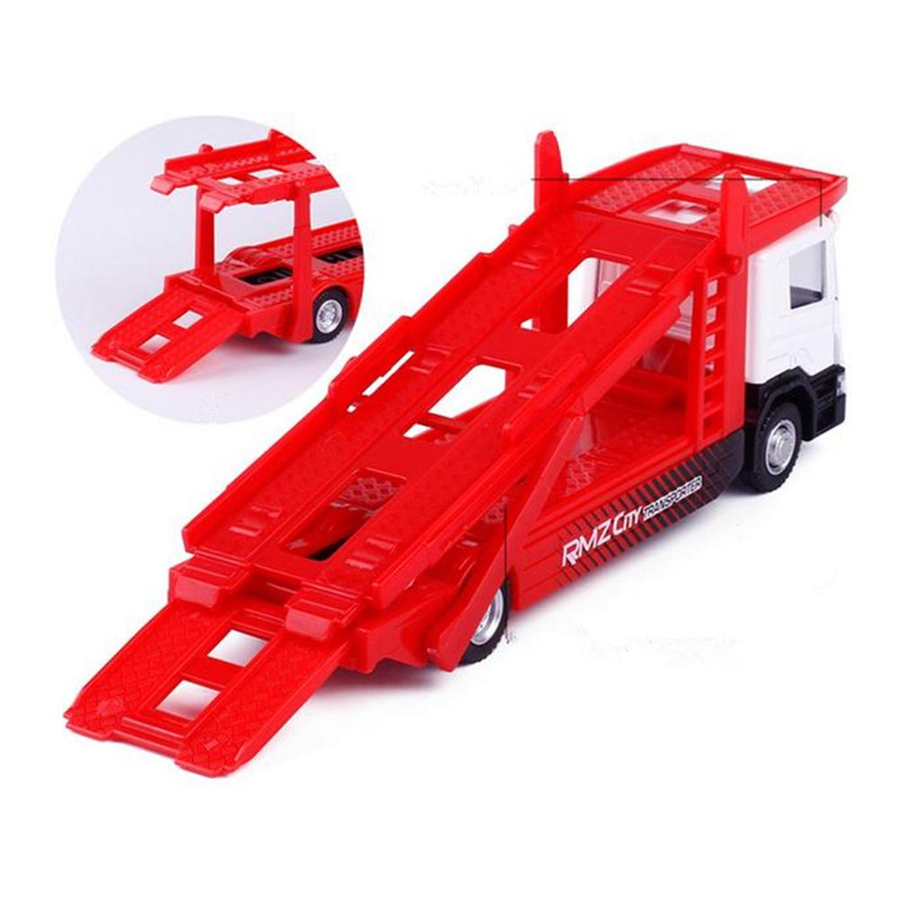 1/64 Scania Truck Carrier Transporter Przyczepa Kolor Biały