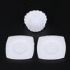 33Pcs/Set Dollhouse Miniature Trays Plates Doll Mini Food White Dishes Tableware