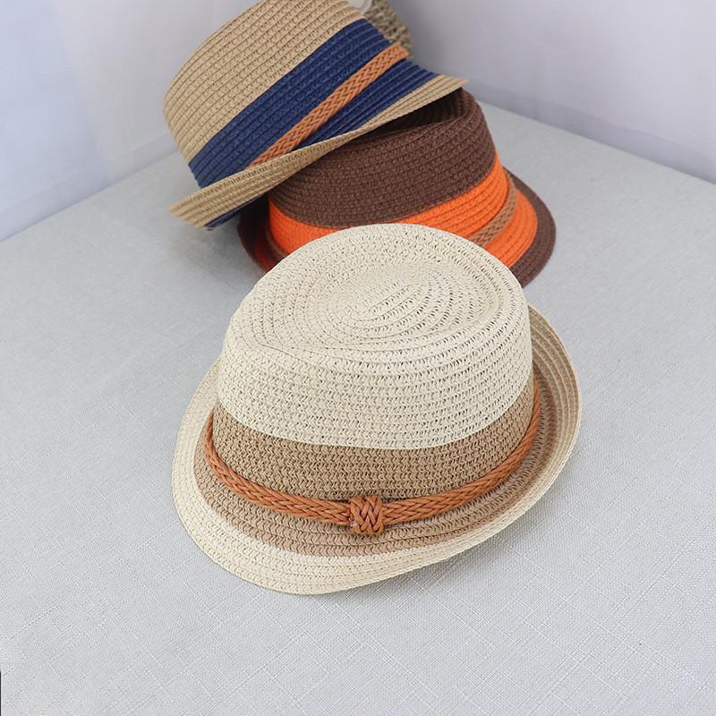 Summer Men And Kids Straw Hat With Sun Protection And Breathable Handwoven Fabric For Beach And Outdoors