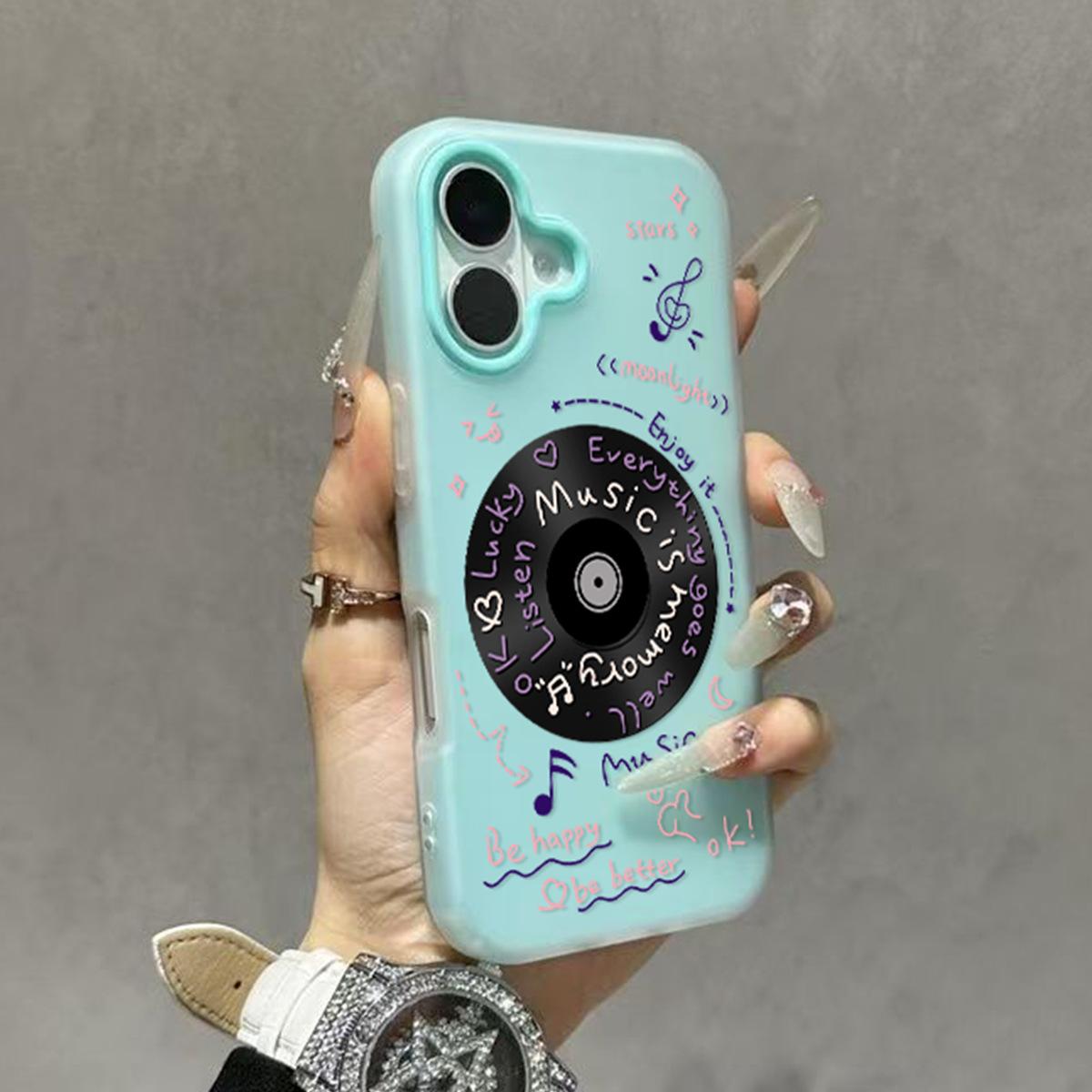 

Jelly Two-in-one Mobile Phone Case for Apple 14promax Mobile Phone Case Hanging Chain Half Pack Mobile Phone Case Silicone Shell Fashion For iphone 17PROMAX