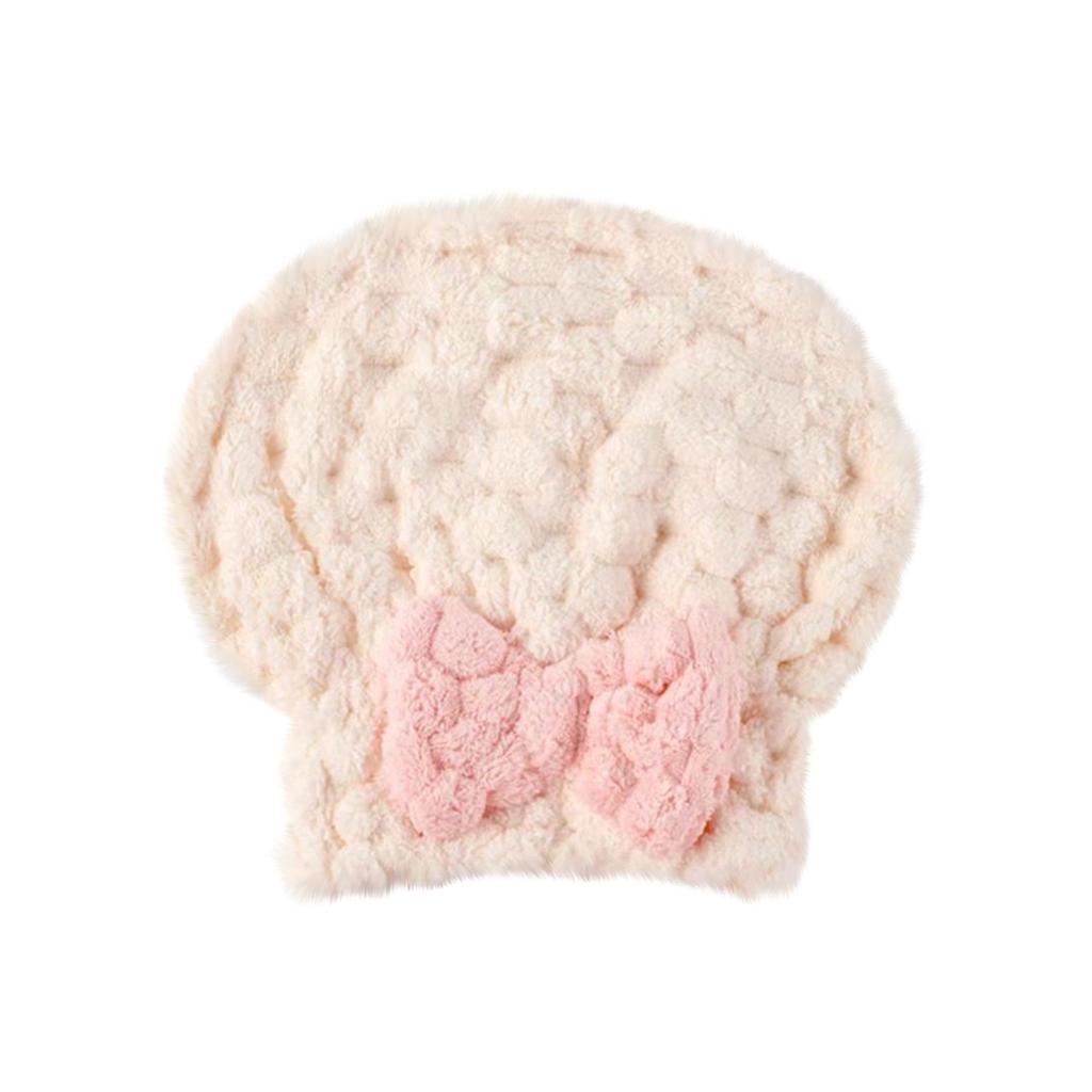 Bow Tie Dry Hair Cap Super Absorbent Quick Dry Coral Velvet Princess Shower Cap Female Thickened Dry Hair Towel Free Blow Wrapped Head Towel