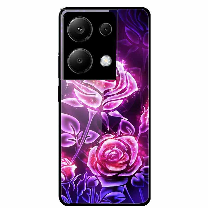 Redmi NOTE 13 PRO 4G Case with Tempered Glass & Aesthetic Color Painting