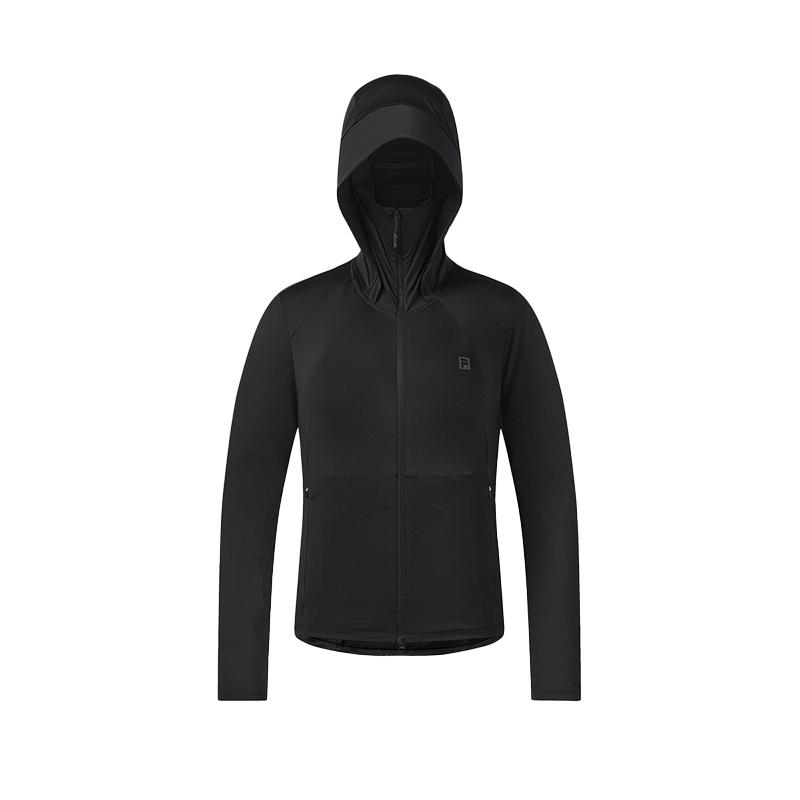 FILA Fitness Fashion Comfortable Simple Sports Training Slim Fit Hooded Knit Jacket Women jackets Black A51W621501FBK