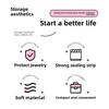 10Pcs Anti-Oxidation Jewelry Storage Box Portable Cosmetic Bag New Earring Ring Necklace Organizer
