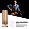 Semi-open Guitar Slide Bar with 2 End Ring Metal Finger Sleeve Adjustable Width Guitar Slide for Electric & Acoustic Guitar