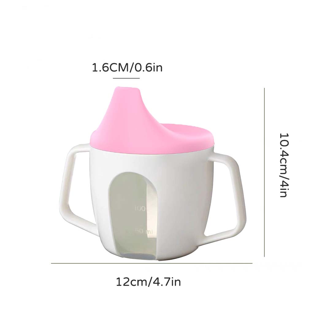 150ml Baby Water Cup, 0-3 Years Old Baby Learn To Drink Cup Children's Milk Drink Cup Cartoon Water Cup with Handle