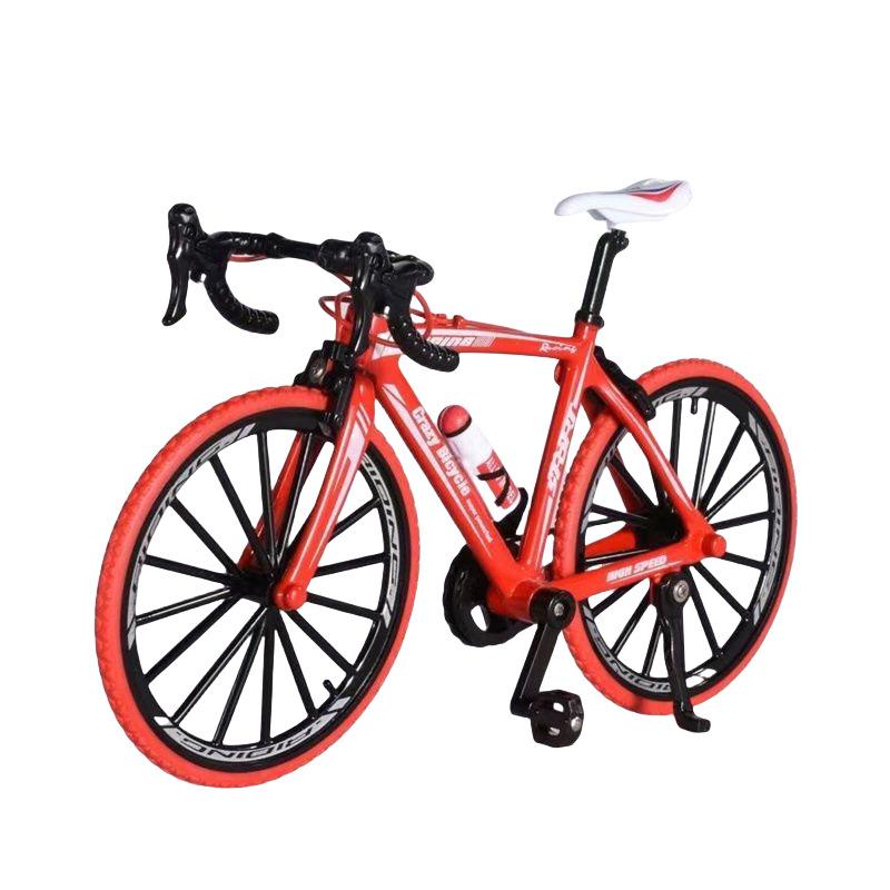 Alloy Bicycle Model Boy Toy Simulation Soft Tail Road Downhill Mountain Ornaments Gift