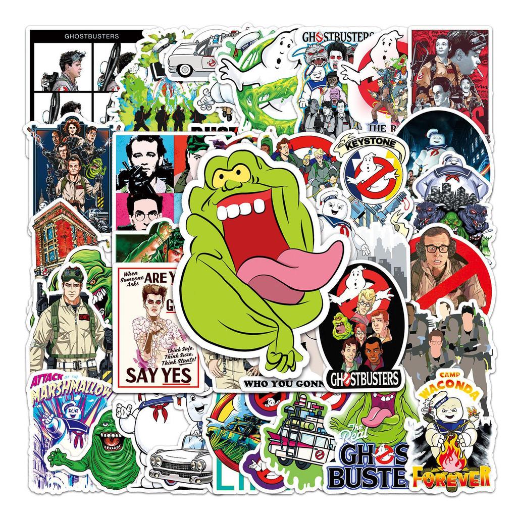 Ghostbusters Graffiti Stickers: 50 Creative DIY Laptop & Suitcase Decals