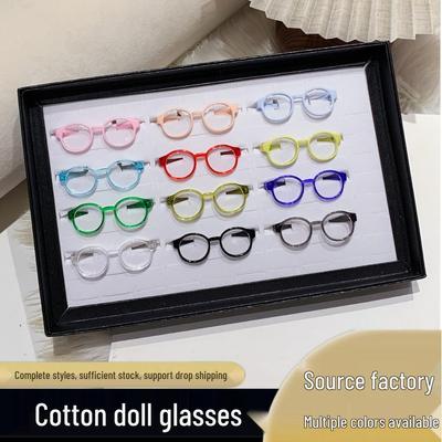 10cm & 20cm Labubu Doll Glasses - Cotton Doll Plush Photo Accessories