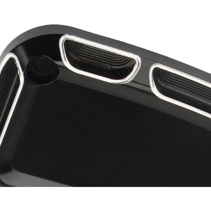 Riloer Front Rear Brake Master Cylinder Cover, Front Brake Reservoir Master Cylinder Cover, 2008-2017 Compatible with Harley FLH FLHX FLHX Road King,