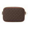 Michael Kors Jet Set Letter Print Camera Bag Women Crossbody Bag Brown 35R6GTVC5B-BROWN