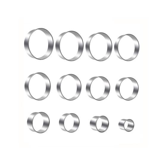 

1 набор формочек для печенья из нержавеющей стали, круглая форма для печенья, легкое печенье C