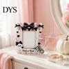Halloween Photo Frame Wooden Frame, Cute Ghost Butterfly Cat Tabletop Decor Display Slot with Stand, Sweet Kawaii Pumpkin Picture Holder for