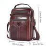 BULLCAPTAIN New Men's Shoulder Bag Multi Pocket Men's handabgs 100% Cowhide Quality designer luxury bag Messenger bag