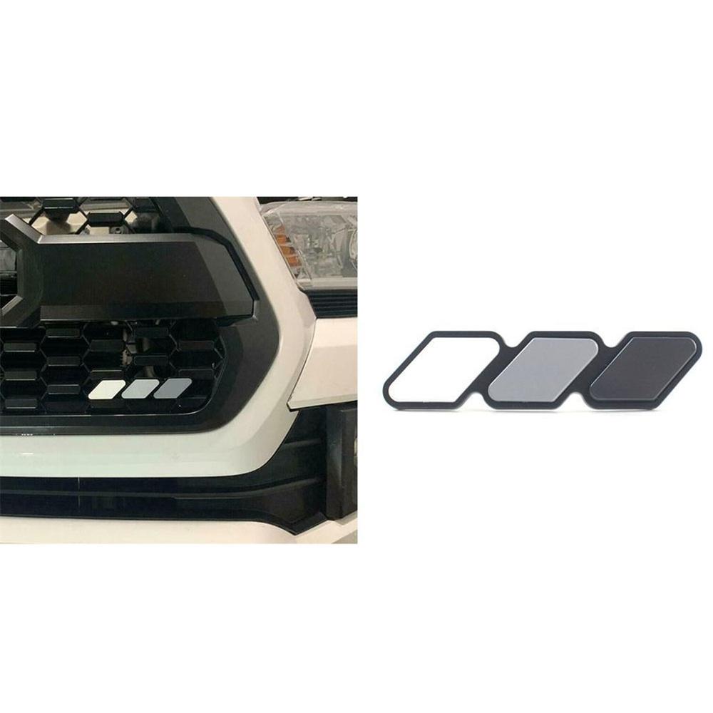 Tri-color 3 Grille Badge Emblem For 2018-2021 Toyota Tacoma TRD 4Runner Tundra