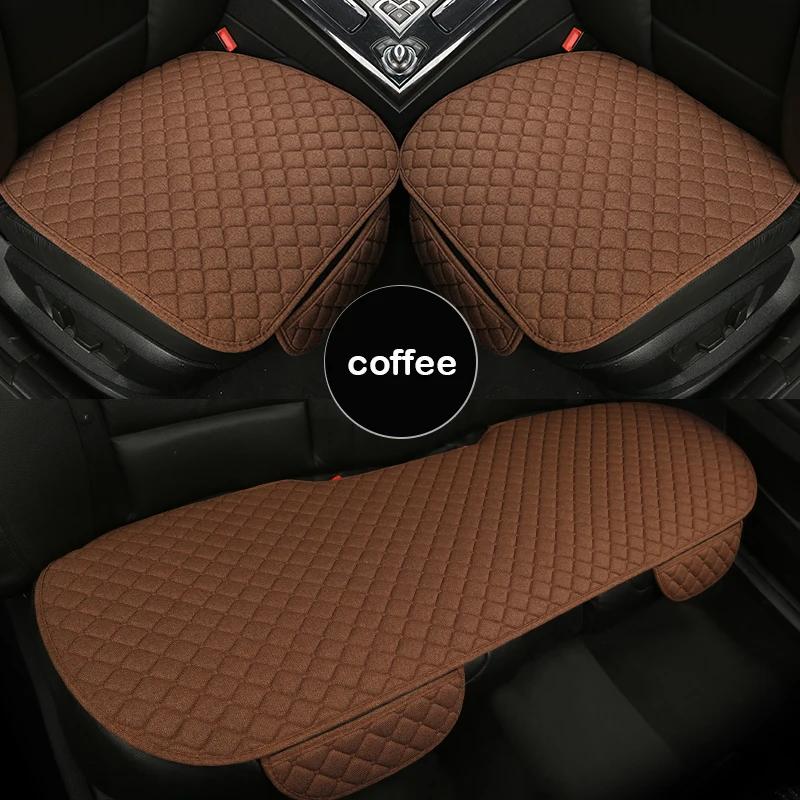 Universal Car Seat Cover Cotton Linen Cushion for Most Car Models Car Accessories Auto Seat Protector Comfortable Breathable