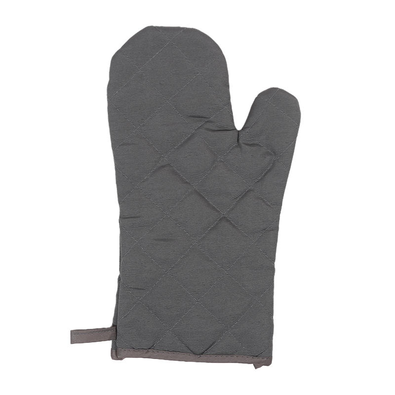 1PC Heat Resistant Oven Mitts Kitchen Gloves Microwave Safe Long Anti Scalding Cloth Mittens For Cooking Baking Solid Color Protective Gear