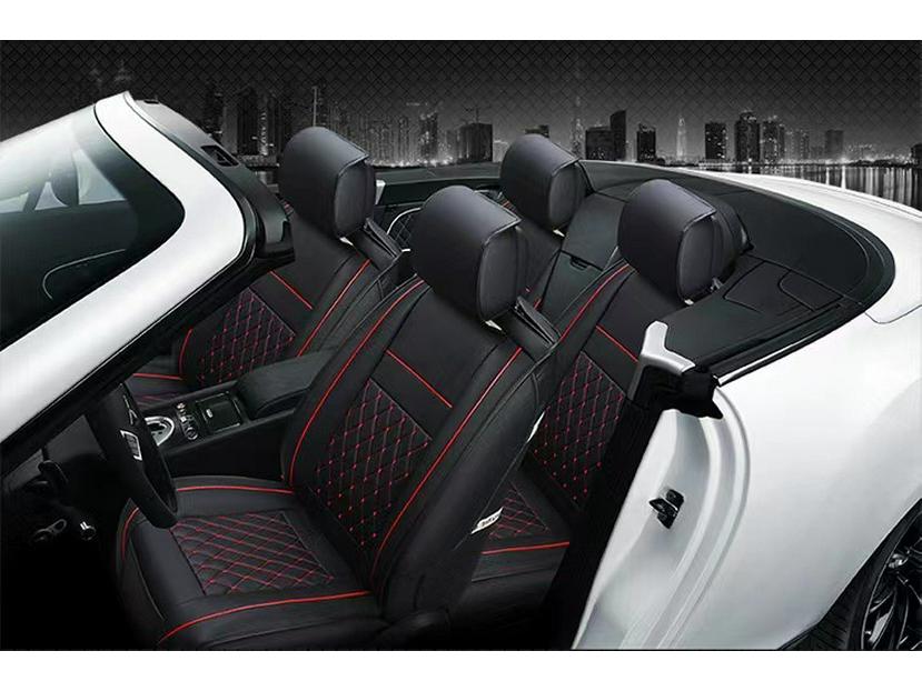 5D All-Season Full Leather Car Seat Cushion Cover for Sedans