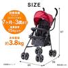 Shinsei International Stroller Aluminum Buggy Sunshade Lightweight Beige