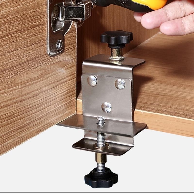 Lightweight Stainless Steel Jig Positioning Support Tool for Cabinet Door Wardrobe Mounting Frame Clamp Professional Use