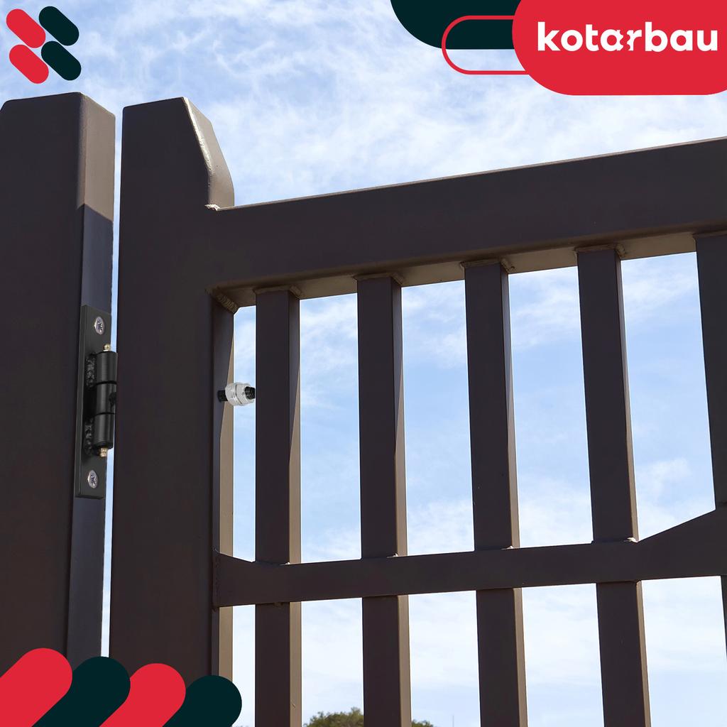 Kotarbau® Screw-In Gate Hinge With Grease Nipples For Gates, Doors, Wickets, Diameter 20 Mm, M20, Set Of 2