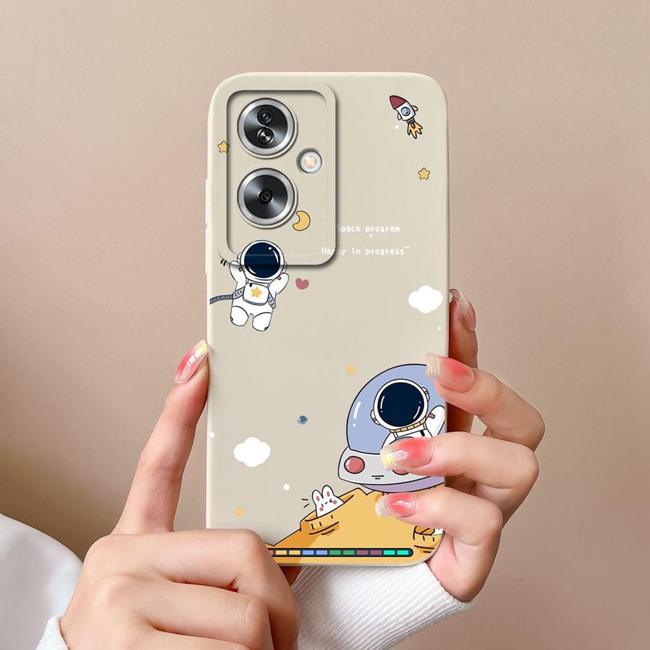Case For OPPO A79 A2 5G Flower Soft Liquid Silicone Camera Lens Protection Phone Shockproof Back Cover For OPPO A79 A2 Funda
