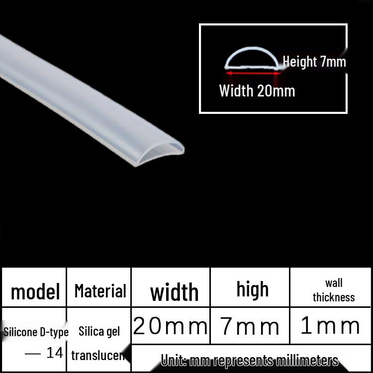 D-Shaped Silicone Sealing Strip: High-Temperature, Water-Retaining, Self-Adhesive, Anti-Collision, Shock-Absorbing for Doors & Windows