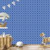 Wallpaper Geometric Pattern Blue and Azure for Living Room and Bedroom 50x1000