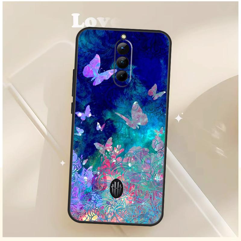 Beautiful Butterfly Case For ZTE Nubia Red Magic 10S 9S 8S 8 9 10 11 Pro Plus 6 7 7S 6S For RedMagic 10 Air Cover