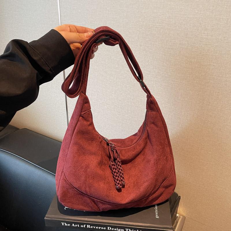 

Женская сумка-тоут на плечо Легкая ПУ Замша Дизайн Хобо Женская сумка на плечо Большая вместимость Модная Повседневная Женская сумка для покупок Bolsos 29cmX26cmX8cm