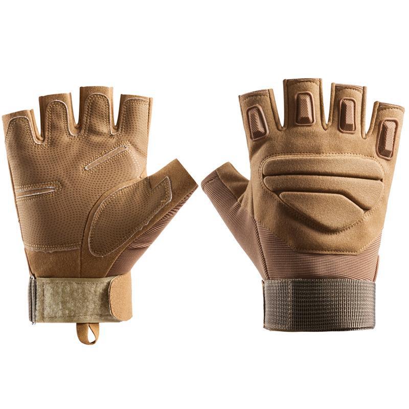 

Tactical gloves Outdoor riding Men s Black Hawk sports Fitness training Non-slip breathable wear-resistant half-finger gloves XL