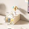 Drawer-style Desktop Storage Box Transparent Visual Dustproof and Waterproof for Storage of Figures and Office Debris