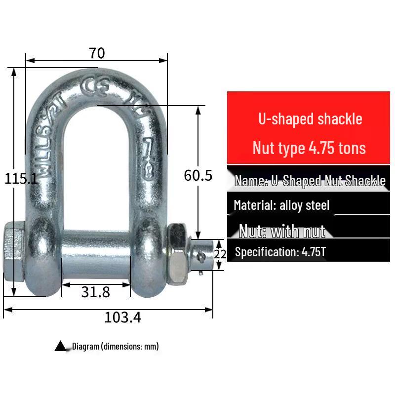 Heavy-Duty U-Type & D-Type Lifting Shackles