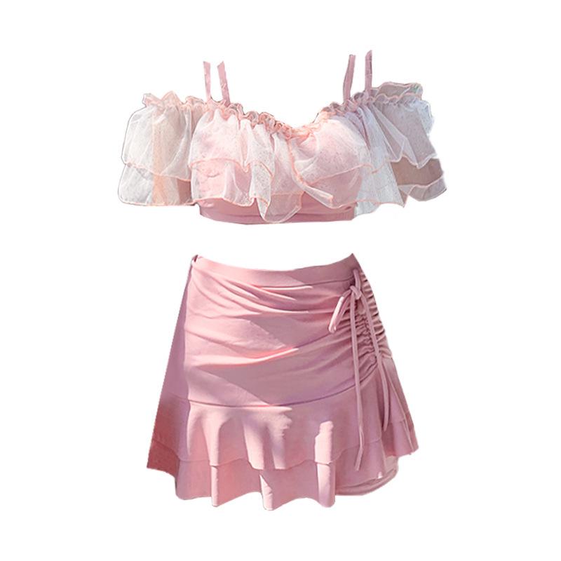 Women's Sweet Split Skirt Swimsuit - Slimming, Sexy, and Conservative Super Fairy Style for Summer & Hot Springs