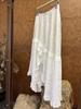 AS Designer 2026 Spring Irregular Dark Jacquard Ruffle Lace Skirt