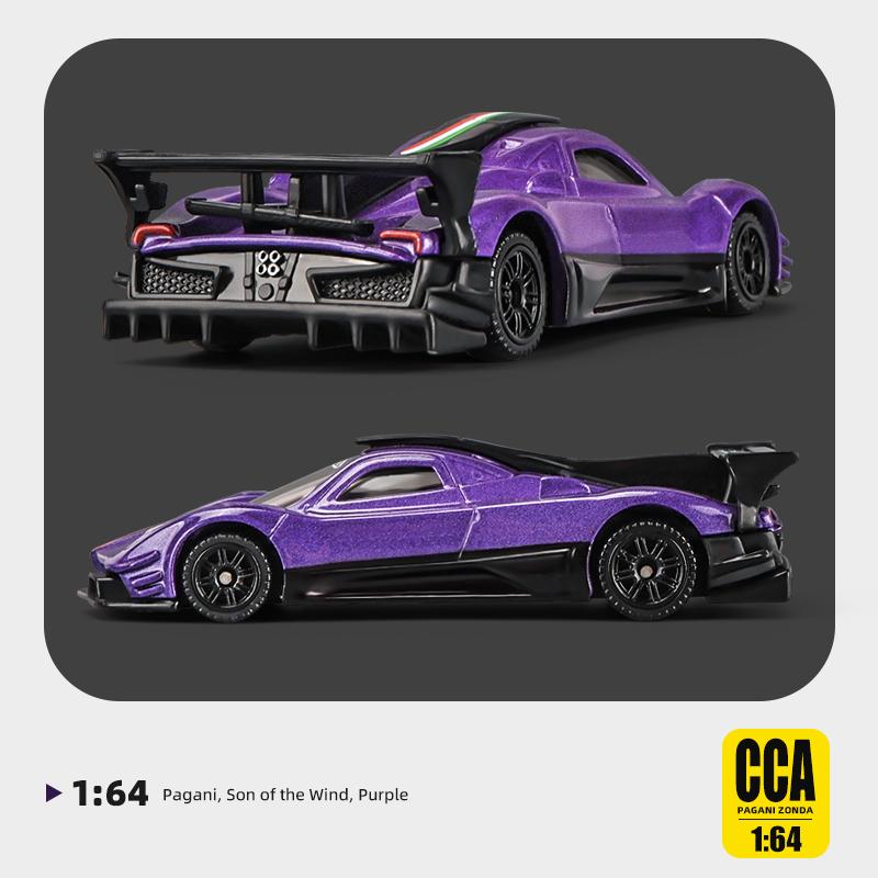 CCA Diecast 1/64 Pagani Zonda Super Car Alloy Model Car Toy for Boys Birthday Gift Ornament for Collections Miniature Voiture