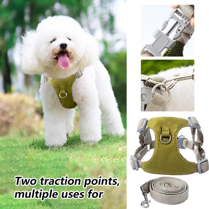 Dog Vest Harnesses No Pull Dog Harness with Lead Oxford Puppy Accessories with Easy Control Handle No-Choke Vest Pet Supplies