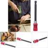 Red Stainless Steel Screwdriver Bit Holder 1Celsius4-Inch Quick Release Magnetic Extension Rod
