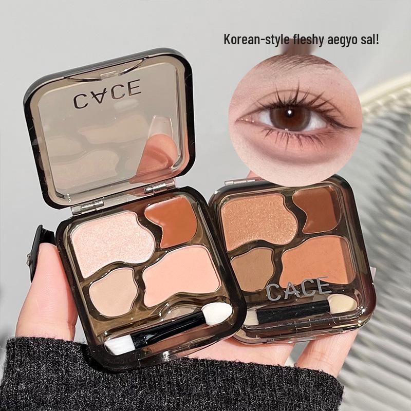 CACE Star Story Amber Under-eye Shadow & All-in-One Makeup Palette with Brush - Multi-use, Student-friendly