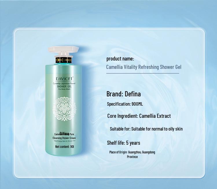 Difina Camellia Moisturizing & Refreshing Shower Gel, 900ml