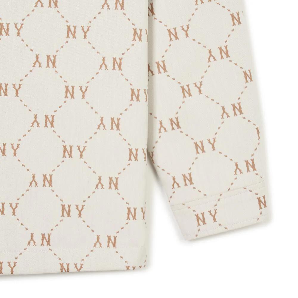 New MLB SS24 New York Yankees Jackets Coats Unisex Cream 3AWSM0441-50CRS