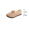 Women Autumn and Winter Soft Sole Comfortable Doudou Shoes Low Top Round Head Female Wool Shoes Versatile Cotton Shoes
