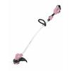 Makita oppladbar gressklipper 18V, klippebredde 230 mm, 3 harpiksblader, løkkehåndtak, rosa, 3Ah batteri og lader inkludert MUR189DSFP